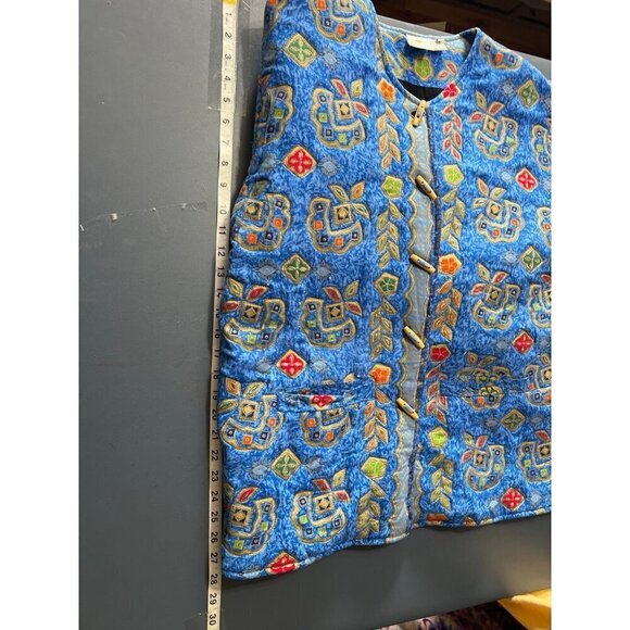 Quilted Chore Jaket Smithsonian Institution Barn Hand Made Pockets - Picture 9 of 12